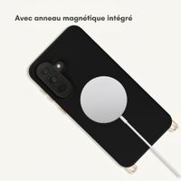 Selencia Coque arrière Rivièra avec MagSafe avec crochets amovibles Samsung Galaxy A37 (5G) - Velvet Black