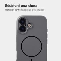 Accezz Coque Grip avec MagSafe Apple iPhone 17 - Gris
