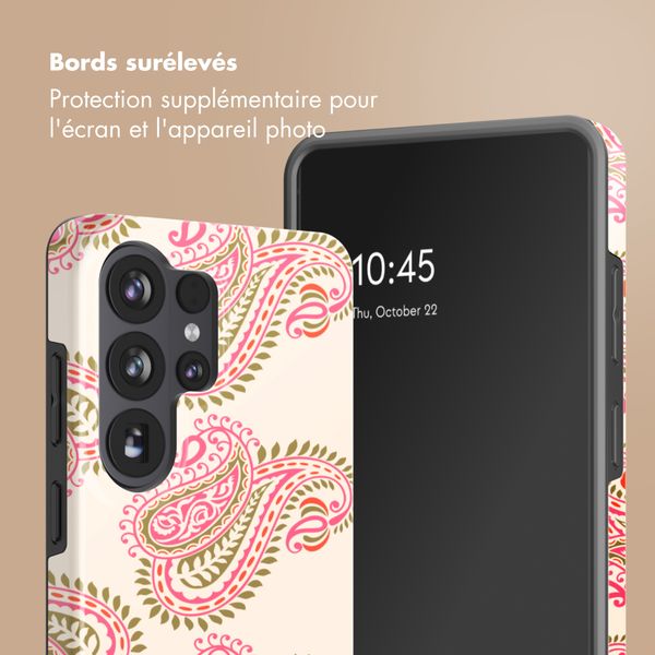 Selencia Coque arrière Vivid Samsung Galaxy S26 Ultra - Paisley Blush