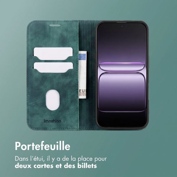 imoshion Étui de téléphone portefeuille Slim OnePlus Nord 5 - Vert