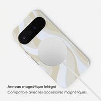 Selencia Coque arrière Vivid avec MagSafe Google Pixel 11 Pro - Desert Waves Beige