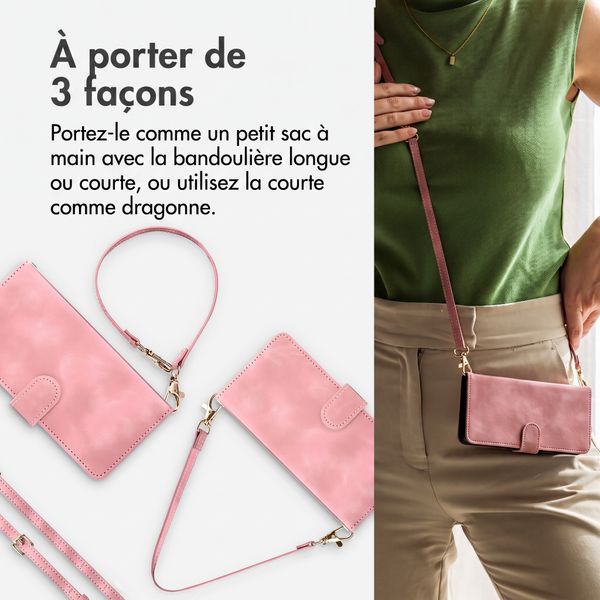 imoshion Etui de télephone portefeuille avec cordon Xiaomi Redmi Note 17 (5G) - Rose