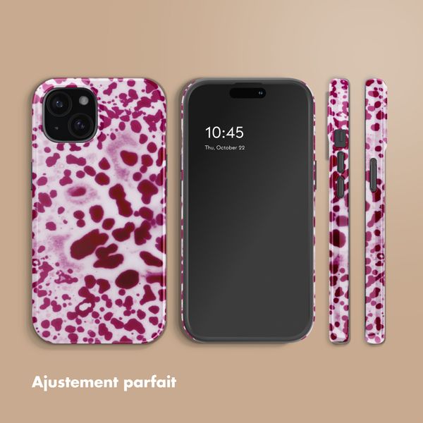 Selencia Coque arrière Vivid avec MagSafe Apple iPhone 15 - Cosmic Orchid