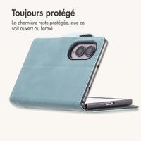 imoshion Étui de télephone portefeuille de luxe Samsung Galaxy Z Fold 8 - Bleu clair