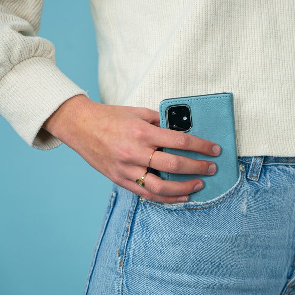 imoshion Étui de télephone portefeuille de luxe Apple iPhone Xr - Bleu clair