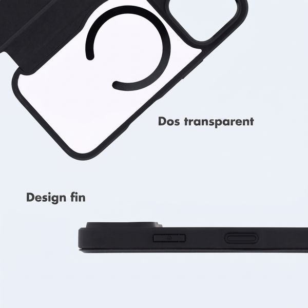 imoshion Bookcase transparente avec MagSafe Apple iPhone 18 Pro Max / 17 Pro Max - Noir