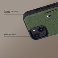 Selencia Coque Riva avec porte-cartes Apple iPhone 15 - Sage Green