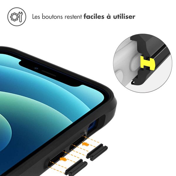 imoshion Rugged Hybrid Carbon Case Apple iPhone 12 Mini - Noir