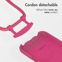 imoshion Coque arrière Color avec cordon amovible et MagSafe Apple iPhone Air - Raspberry