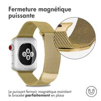 imoshion Bracelet magnétique milanais Apple Watch | 44/45/46/49 mm - Taille M - Doré