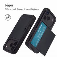 imoshion Coque arrière avec porte-cartes Apple iPhone 18 Pro / 17 Pro - Noir