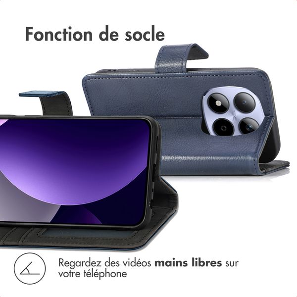 imoshion Étui de télephone portefeuille de luxe Xiaomi Redmi Note 15 Pro (5G) - Bleu foncé