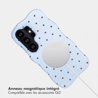 Selencia Coque arrière Vivid Wavy avec MagSafe Samsung Galaxy S26 Ultra - Happy Dots Digital Sky