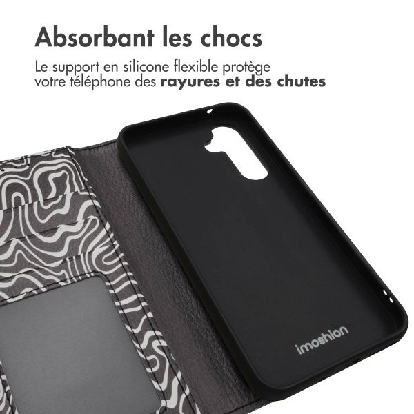 imoshion Étui de télephone portefeuille Design Samsung Galaxy A54 (5G) - Black And White