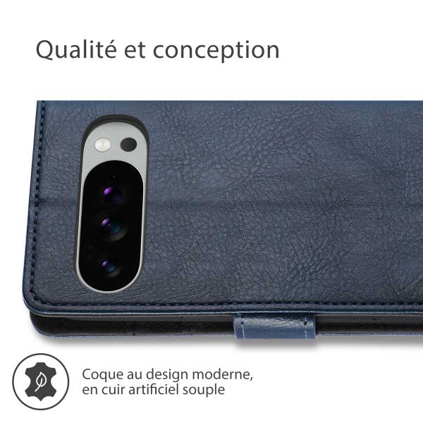 imoshion Étui de télephone portefeuille de luxe Google Pixel 10 / 10 Pro - Bleu foncé