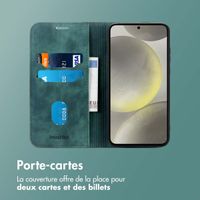 imoshion Étui de téléphone portefeuille Slim Samsung Galaxy S25 / S24 - Vert