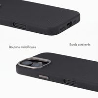 Accezz Coque arrière Mesh avec MagSafe Apple iPhone 17 - Noir