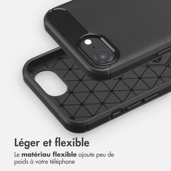 imoshion Coque Brushed Apple iPhone 17e / 16e - Noir