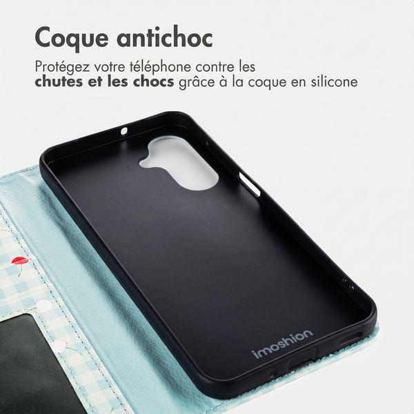 imoshion Étui de télephone portefeuille Design Samsung Galaxy A56 - Cherry Check