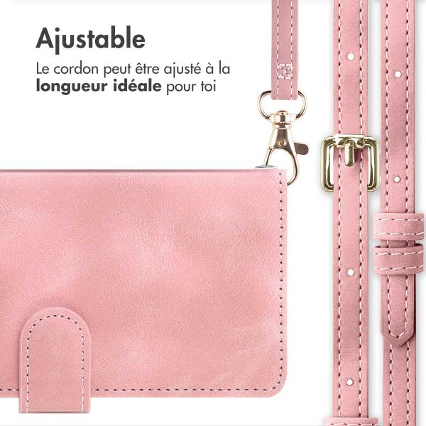 imoshion Etui de télephone portefeuille avec cordon Samsung Galaxy A17 (5G) / (4G) - Rose