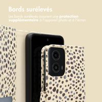 imoshion Étui de télephone portefeuille Design Motorola Moto G34 - Black And White Dots