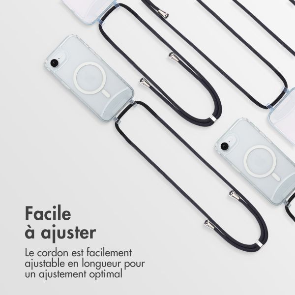 imoshion Coque MagSafe avec cordon amovible Apple iPhone 17e / 16e - Transparent