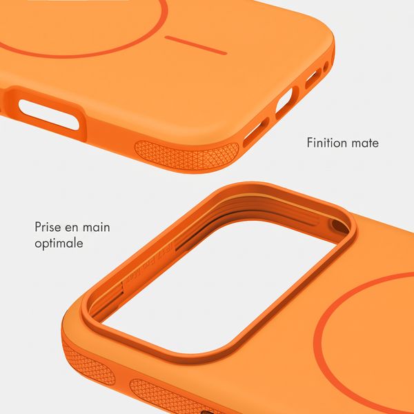 imoshion Coque arrière Color avec Thin MagSafe Ring Apple iPhone 17 Pro Max - Orange