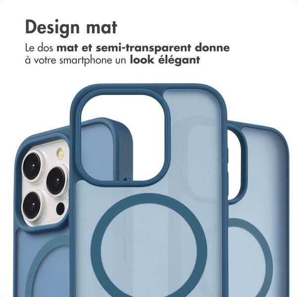 imoshion Coque Color Guard avec MagSafe Apple iPhone 15 Pro - Bleu foncé