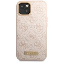 Guess Coque 4G Logo Monogram MagSafe Apple iPhone 14 - Rose