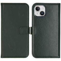 Selencia Étui portefeuille en cuir véritable Apple iPhone 15 - Vert