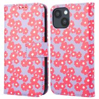 imoshion Étui de télephone portefeuille Design Apple iPhone 14 - Dusty Rose Blossoms