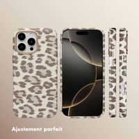 Selencia Coque Sabi imprimé panthère avec MagSafe Apple iPhone 16 Pro Max - Soft Ivory