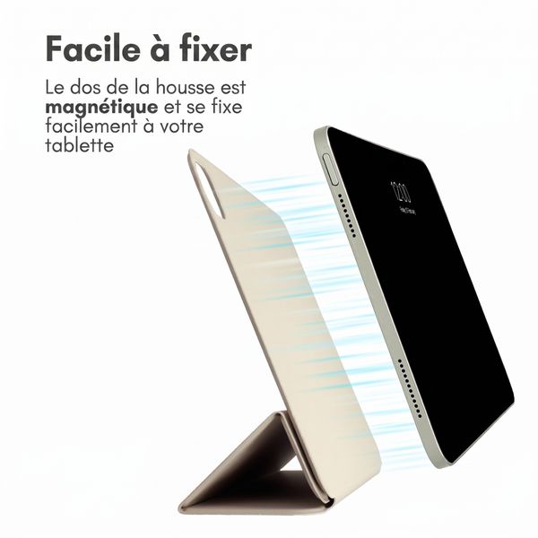 imoshion Magnetic etui de téléphone portefeuille Apple iPad Pro 13 (2025) M5 / (2024) M4 - Beige