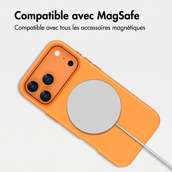 imoshion Coque arrière Color avec Thin MagSafe Ring Apple iPhone 17 Pro - Orange