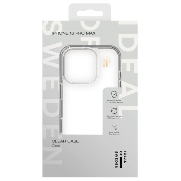 iDeal of Sweden Coque Clear Apple iPhone 16 Pro Max - Transparent