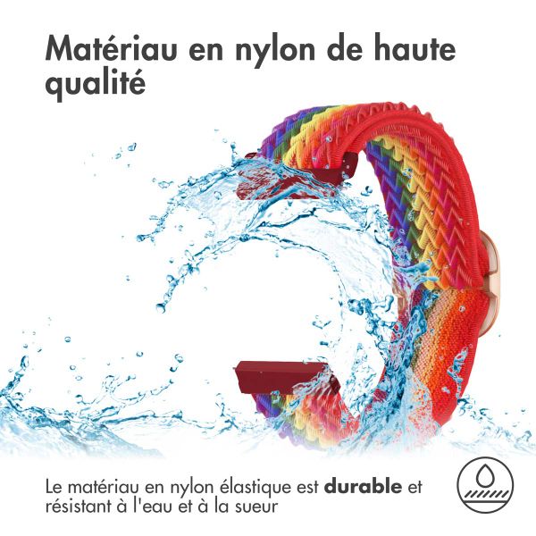 imoshion Bracelet en nylon élastique  - Connexion universelle 22 mm - Rainbow