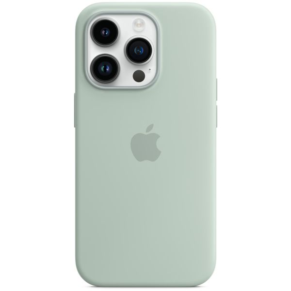 Apple Coque en silicone MagSafe Apple iPhone 14 Pro - Succulent