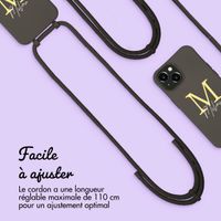 Coque Color MagSafe avec cordon amovible et photo et/ou texte personnalisés Apple iPhone 15 - Lettre