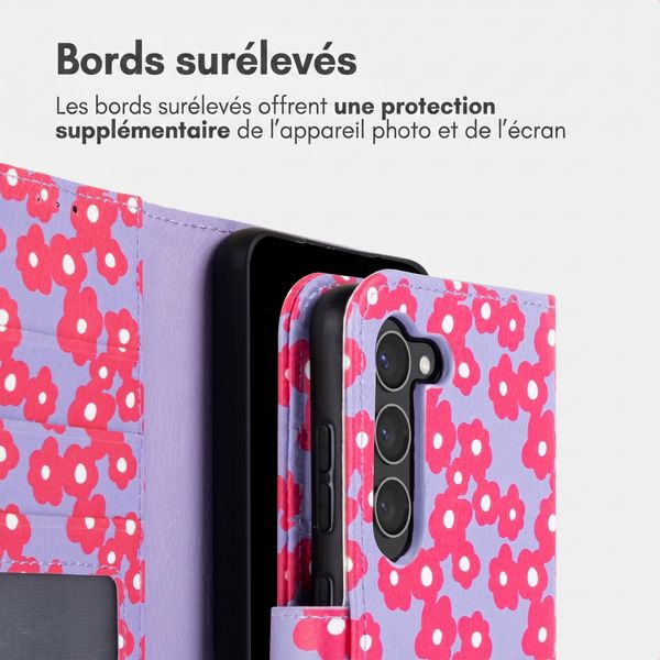 imoshion Étui de télephone portefeuille Design Samsung Galaxy S23 - Dusty Rose Blossoms