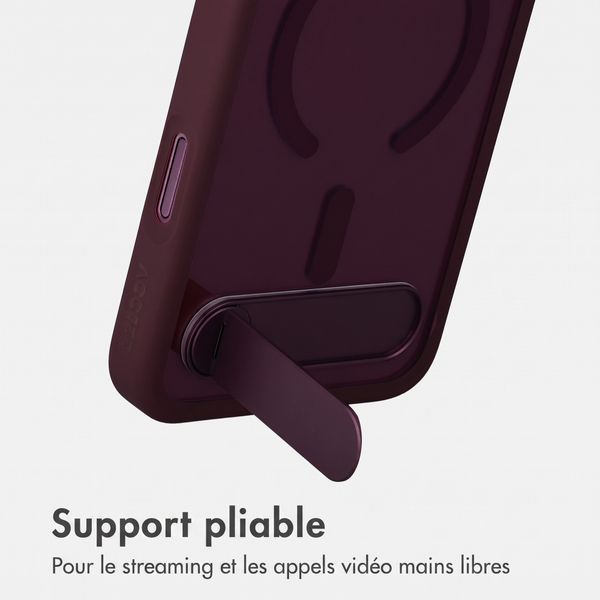 Accezz Coque arrière Hold avec MagSafe Apple iPhone 18 Pro Max / 17 Pro Max - Dark Cherry
