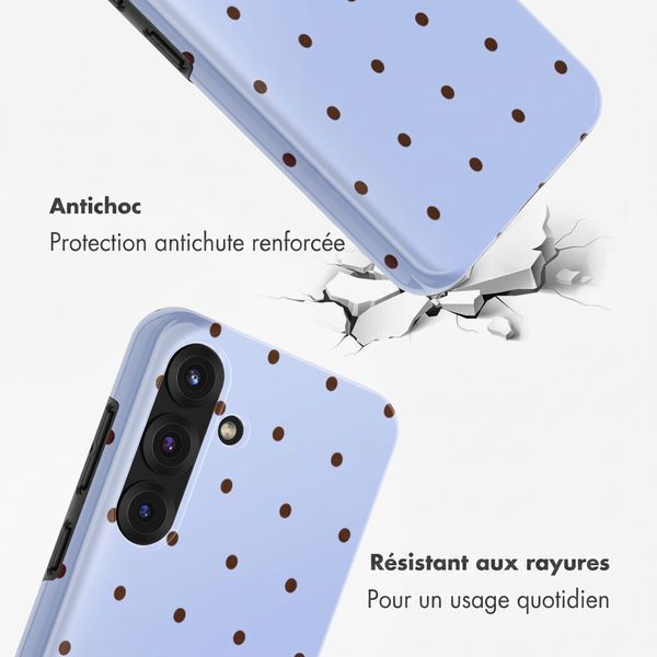 Selencia Coque arrière Vivid Samsung Galaxy S25 - Happy Dots Digital Sky