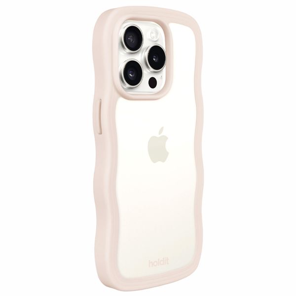 Holdit Coque Wavy Apple iPhone 14 Pro Max - Transparent / Light Beige
