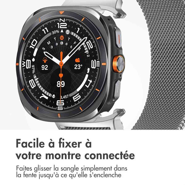 imoshion Bracelet magnétique milanais Samsung Galaxy Watch Ultra (2024/2025) - Argent