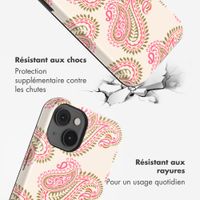 Selencia Coque arrière Vivid avec MagSafe Apple iPhone 14 - Paisley Blush