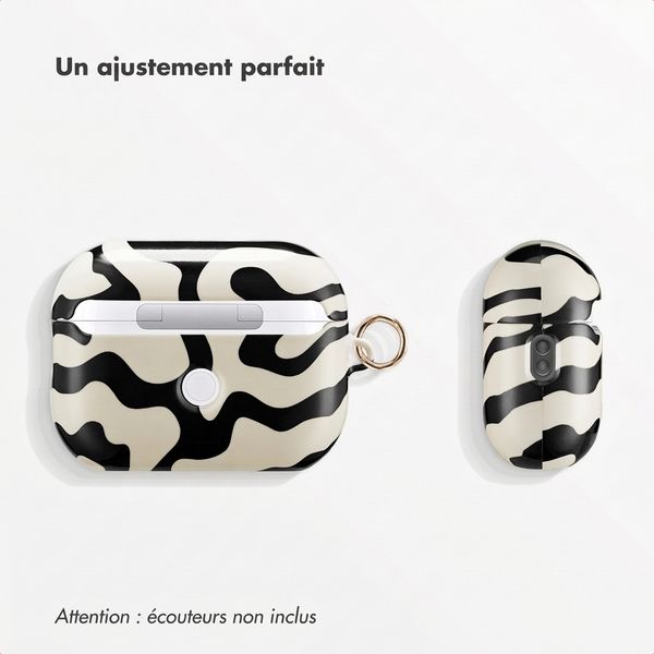 Selencia Coque Vivid  Apple AirPods Pro 2 - Art Wave Black