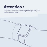 Apple Bracelet Boucle unique en Silicone Apple Watch | 38/40/41/42 mm - Taille 2 - Eucalyptus