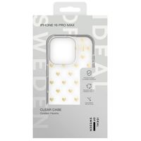 iDeal of Sweden Coque Clear MagSafe Apple iPhone 16 Pro Max - Golden Hearts