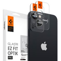 Spigen Optik Lens Protector - Protection complète de la caméra (lot de 2) Apple iPhone 15 / 15 Plus / 14 / 14 Plus - Black