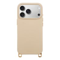 Selencia Coque arrière Rivièra avec MagSafe avec crochets amovibles Apple iPhone 17 Pro Max - Milky Latte