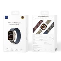 WiWu Bracelet Alpine en nylon Apple Watch | 44/45/46/49 mm - Bleu